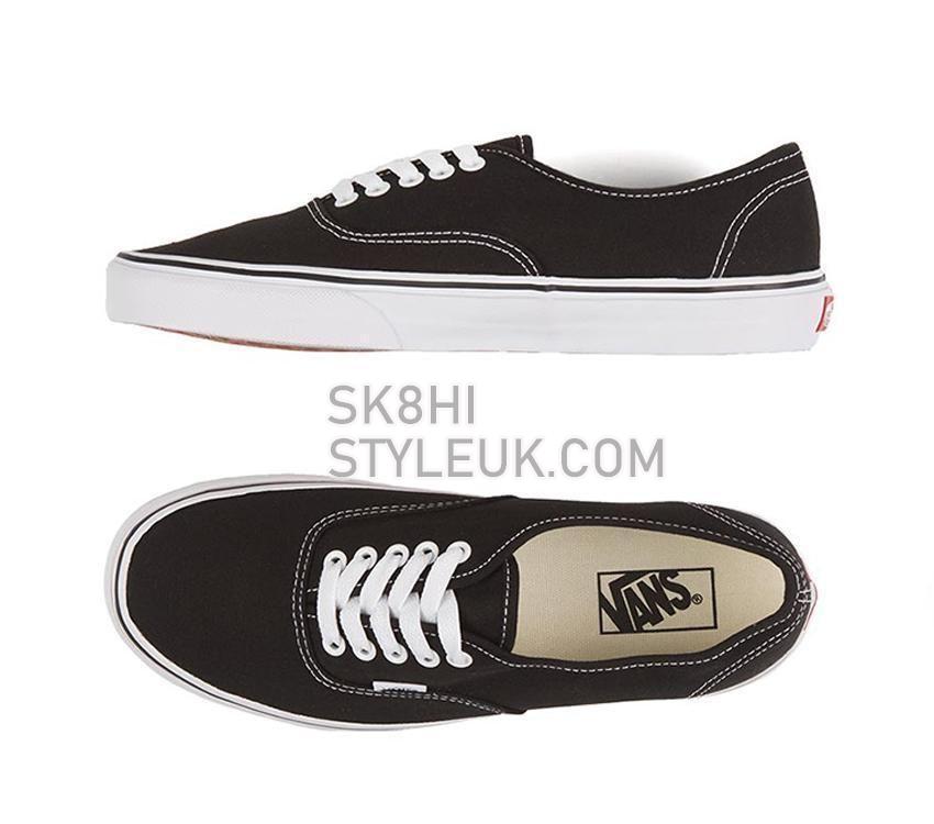 Vans Authentic Black/White Mens Womens - Black VN-0EE3BLK Shoes