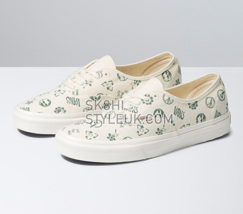 Vans Authentic Eco Theory In Our Hands Mens Womens - Eco Theory In Our Hands White VN0A5JMPTBD Shoes