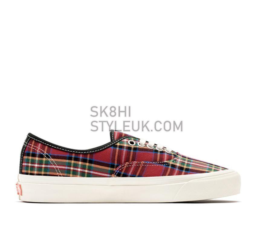 Vans Anaheim Factory Authentic 44 Dx Mens Womens - Anaheim Factory OG Plaid Red/Green VN0A5KX4RGR Shoes