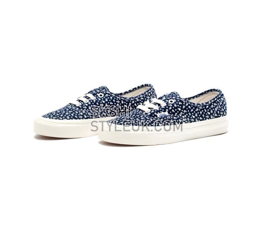 Vans Anaheim Factory Authentic 44 Dx Mens Womens - Anaheim Factory OG Floral Navy VN0A7Q5CNVY Shoes