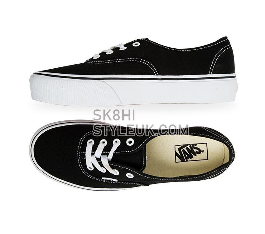 Vans Authentic Platform 2.0 Mens Womens - Black VN-0AV8BLK Shoes