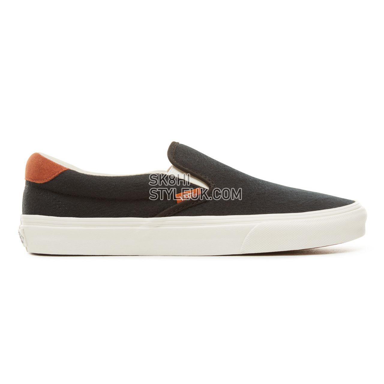 Vans Suede Flannel Slip-On 59 Classic Mens Womens - (Flannel) Black VA38GUX2Y Shoes