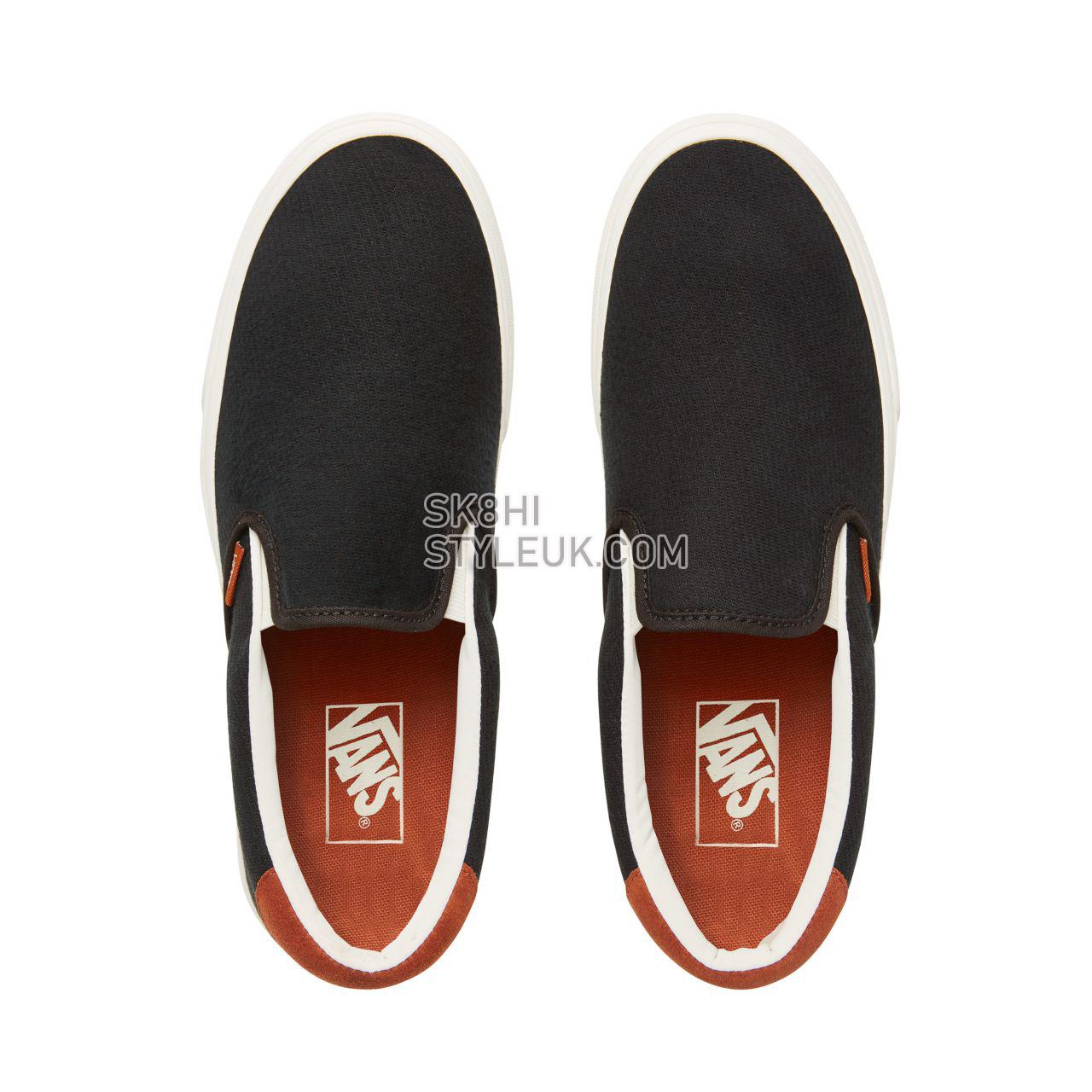 Vans Suede Flannel Slip-On 59 Classic Mens Womens - (Flannel) Black VA38GUX2Y Shoes