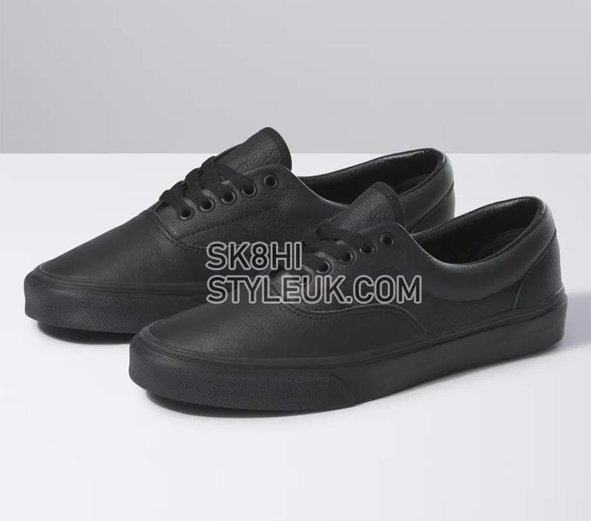 Vans ERA LEATHER BLACK MONO Mens Womens - (Leather) Black Mono VN0A4BV4X0S Shoes