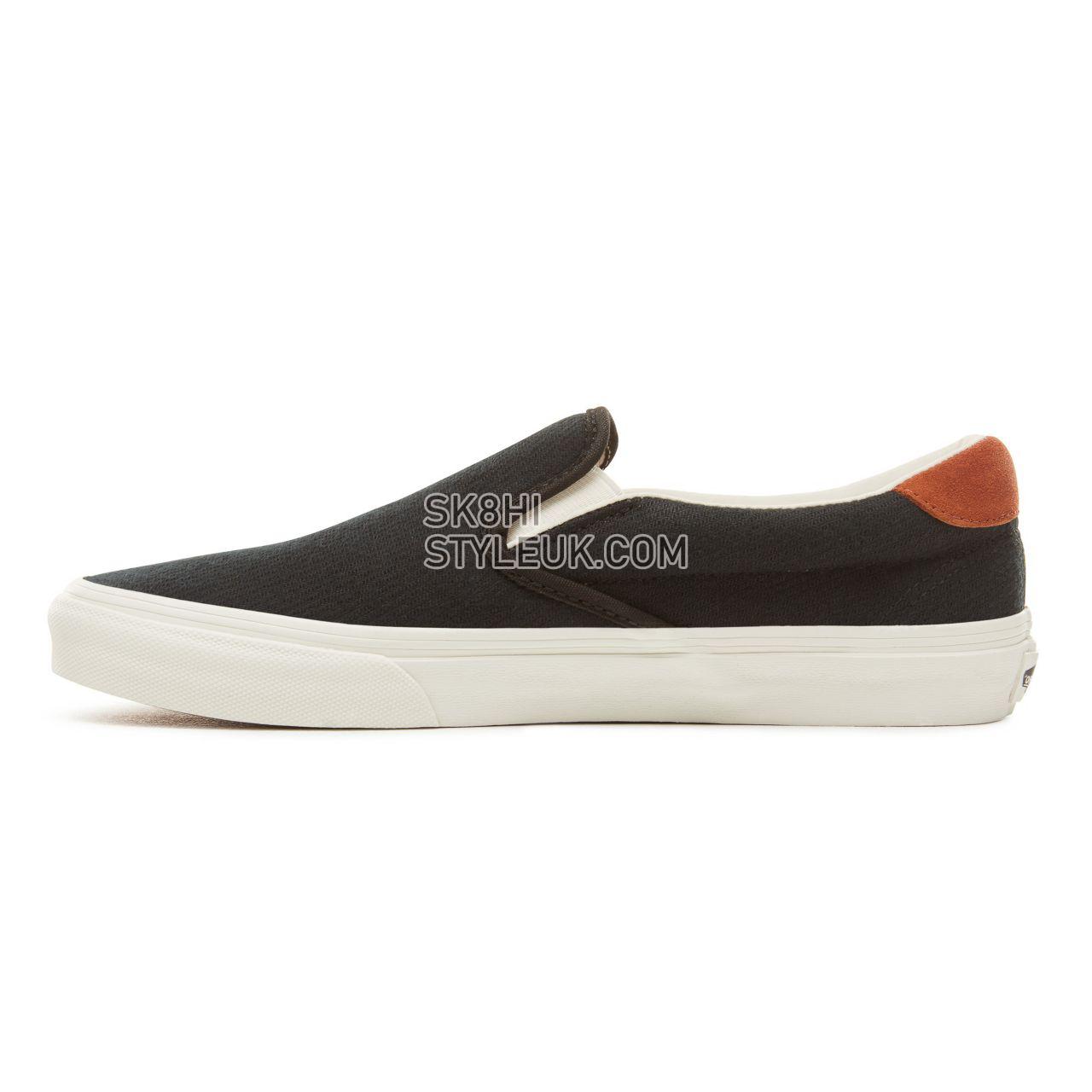 Vans Suede Flannel Slip-On 59 Classic Mens Womens - (Flannel) Black VA38GUX2Y Shoes