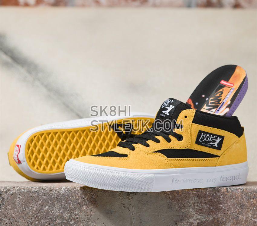 Vans x Bruce Lee Skate Half Cab Mens Womens - Bruce Lee Black/Yellow VN0A5FCDY23 Shoes