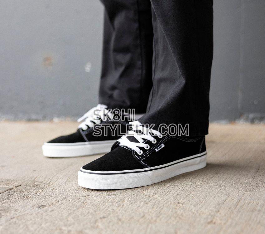 Vans Skate Chukka Low Mens Womens - Black/White VN0A4BX4Y28 Shoes