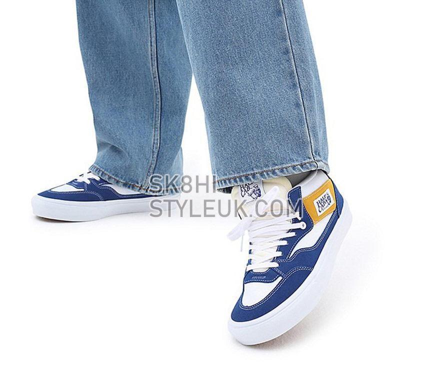 Vans Skate Half Cab 92 Mens Womens - Athletic Blue/Yellow VN0A4BXGBYL Shoes