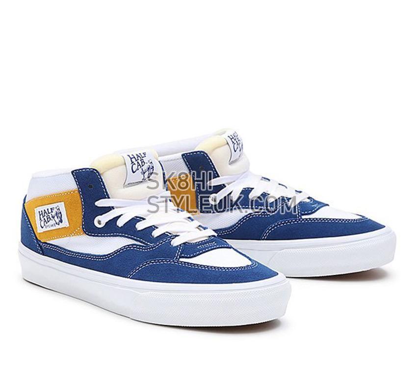 Vans Skate Half Cab 92 Mens Womens - Athletic Blue/Yellow VN0A4BXGBYL Shoes