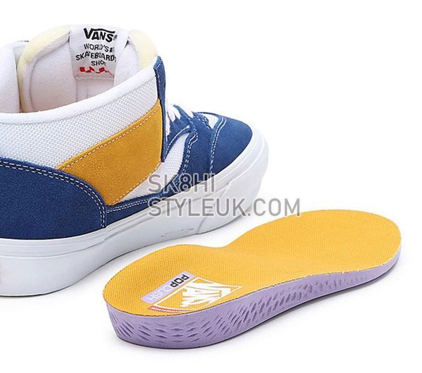 Vans Skate Half Cab 92 Mens Womens - Athletic Blue/Yellow VN0A4BXGBYL Shoes