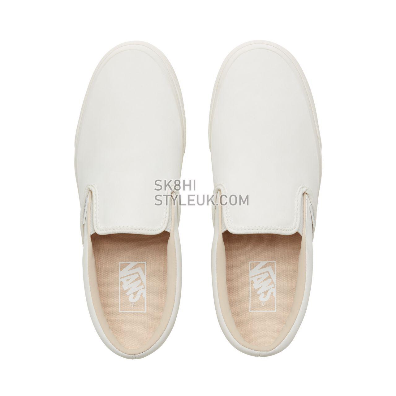 Vans Vansbuck Classic Slip-On Classic Mens Womens - (Vansbuck) Blanc De Blanc VA38F7U5V Shoes