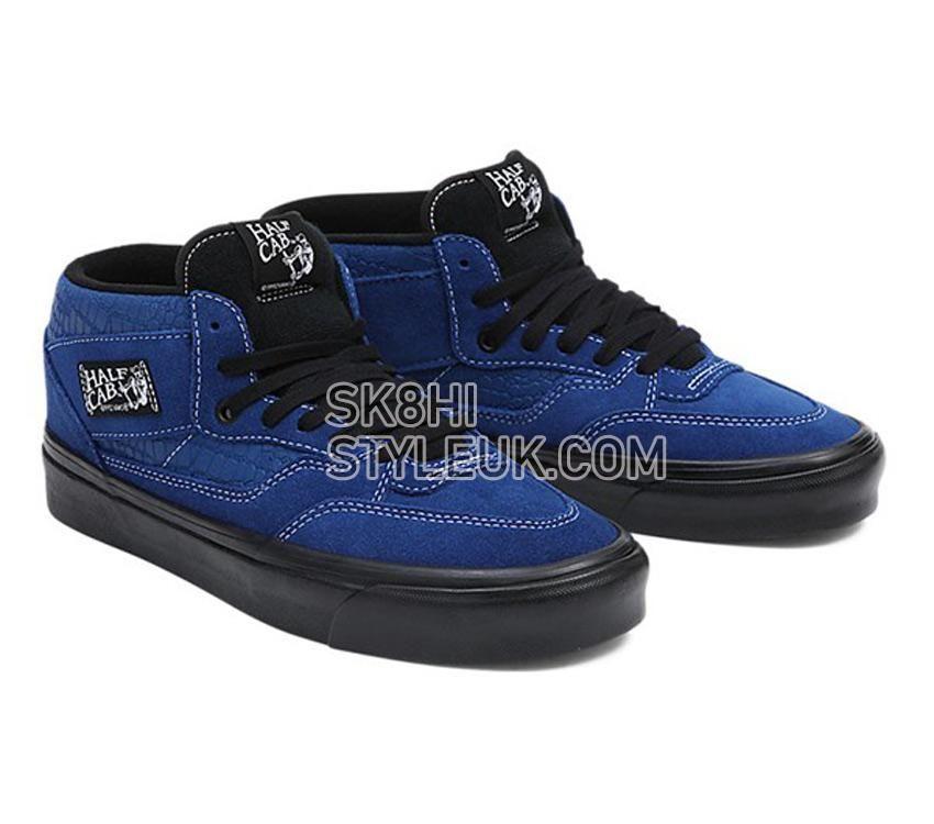 Vans Anaheim Factory Half Cab 33 Dx Mens Womens - Anaheim Factory OG Croc Emboss Blue/Black VN0A5KX6Y40 Shoes