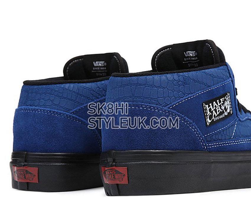 Vans Anaheim Factory Half Cab 33 Dx Mens Womens - Anaheim Factory OG Croc Emboss Blue/Black VN0A5KX6Y40 Shoes