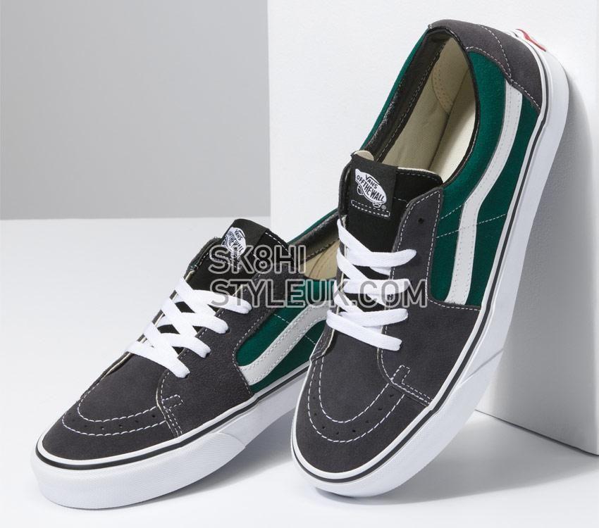 Vans Sk8-Low Mens Womens - Jungle Green/Charcoal VN0A5KXDJGC Shoes