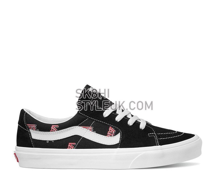 Vans Sk8-Low Mens Womens - Vans Misprint Black/White VN0A5KXDBA2 Shoes