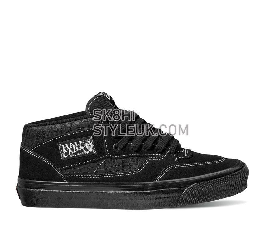 Vans Anaheim Factory Half Cab 33 Dx Mens Womens - Anaheim Factory OG Croc Emboss Black/Black VN0A5KX6BKA Shoes