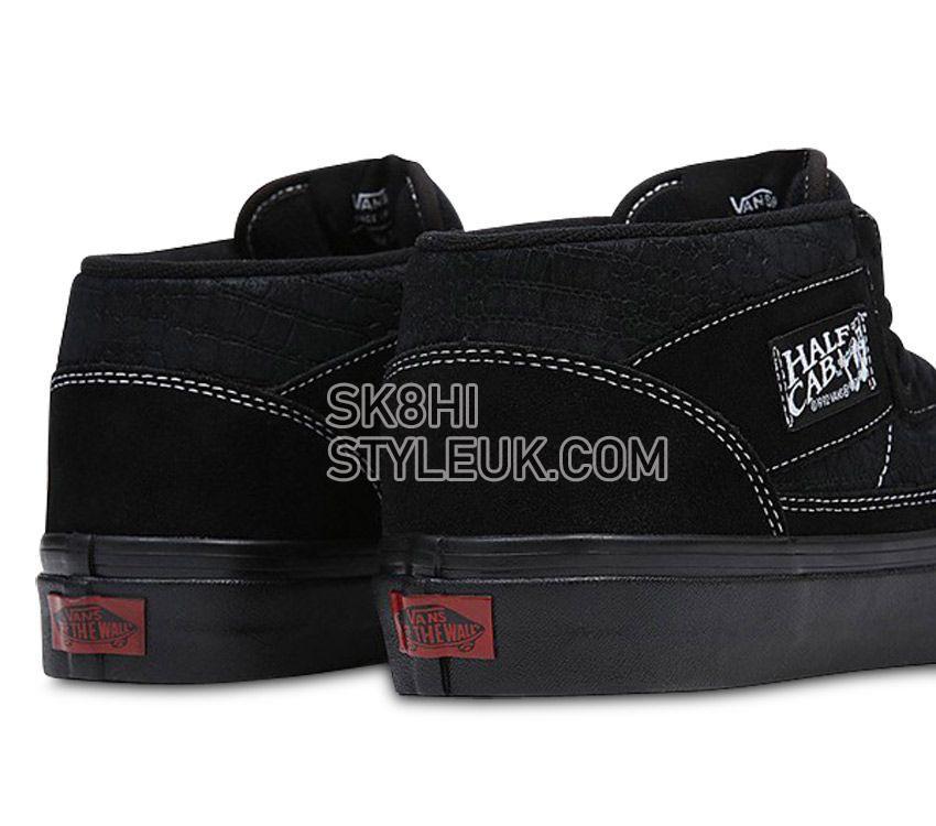 Vans Anaheim Factory Half Cab 33 Dx Mens Womens - Anaheim Factory OG Croc Emboss Black/Black VN0A5KX6BKA Shoes