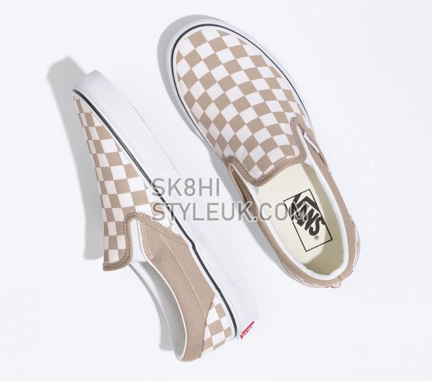 Vans Classic Slip-On Checkerboard Mens Womens - Etherea/True White VN000XG8AZT Shoes