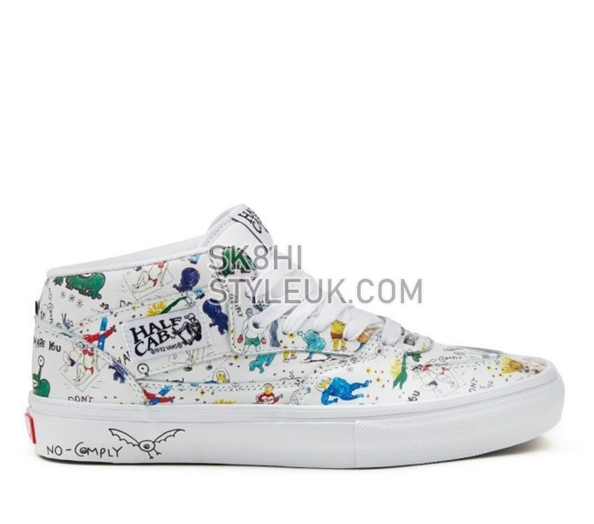 Vans Skate Half Cab Daniel Johnston Mens Womens - White/Multi VN0A5FCDWTM Shoes