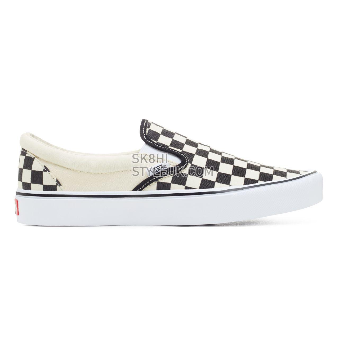 Vans Checkerboard Slip-On Lite Classic Mens Womens - Black-Classic White VA2Z63IB8 Shoes