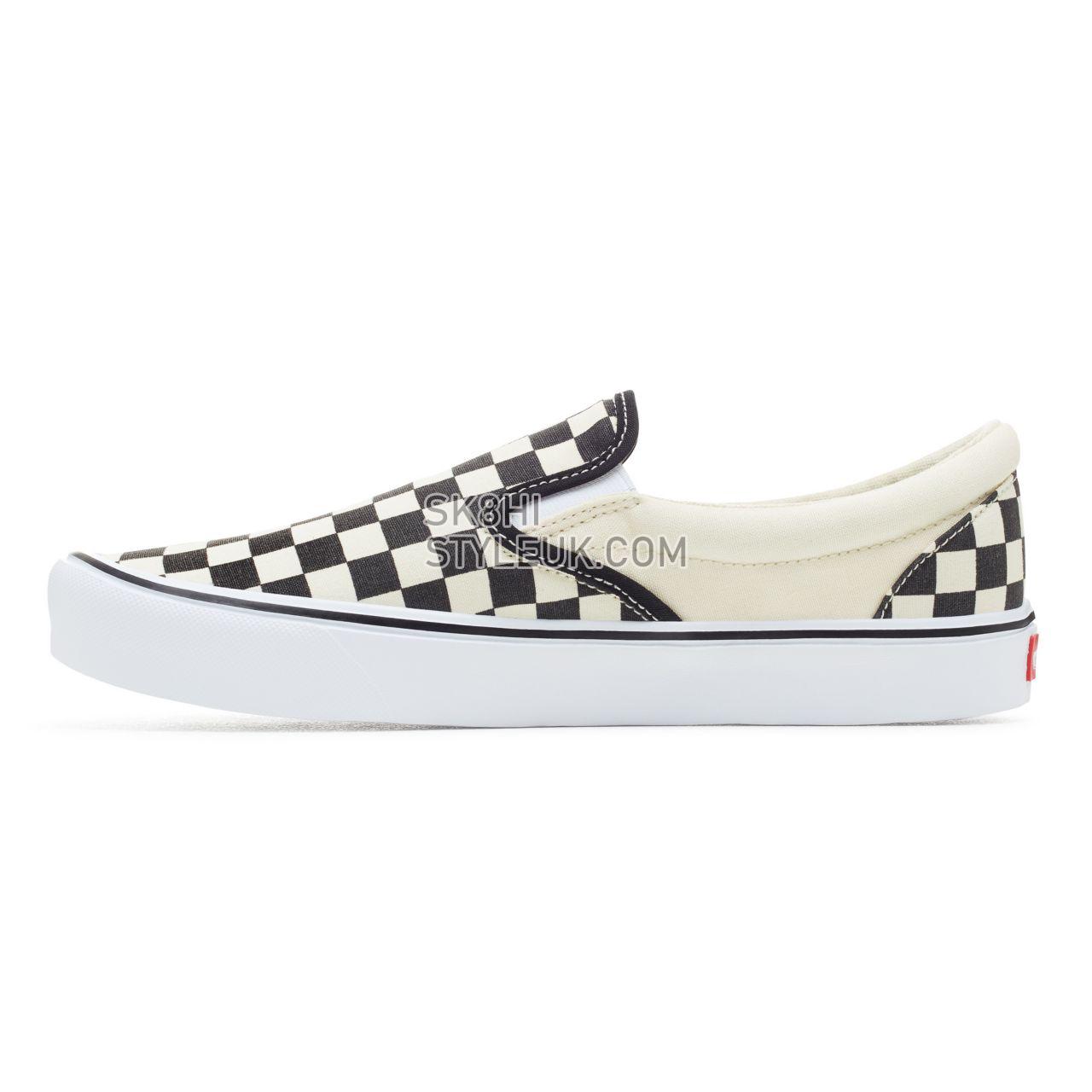 Vans Checkerboard Slip-On Lite Classic Mens Womens - Black-Classic White VA2Z63IB8 Shoes