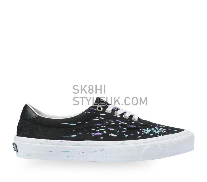 Vans Splatter Embroidery Acer Ni Womens - Black/True White VN0A4UWY8CN Shoes