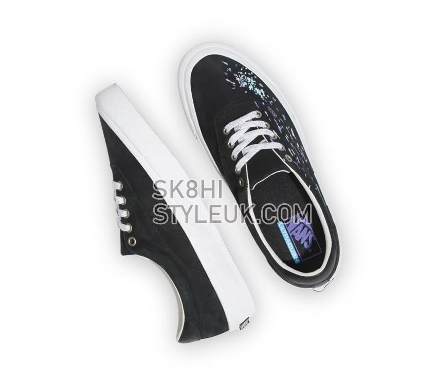 Vans Splatter Embroidery Acer Ni Womens - Black/True White VN0A4UWY8CN Shoes