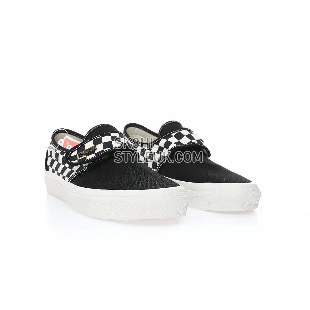 Vans Velcro Slip-On 47 V DX Mens Womens - Og Black/True White VN0A3MVARJO-1 Shoes