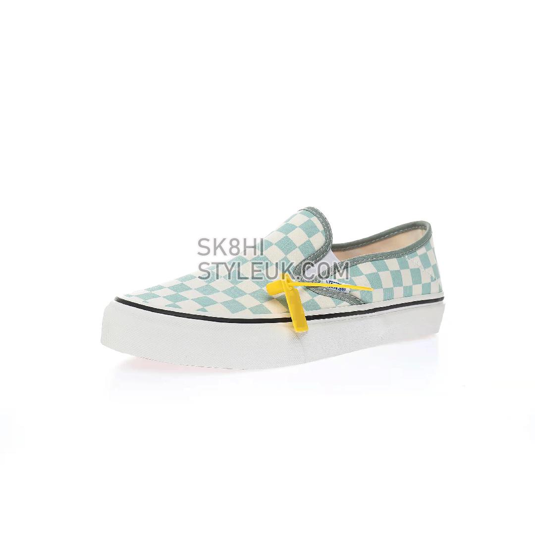 Vans Slip-On Checkerboard Mens Womens - Green/White VN0A5HYQB8O Shoes