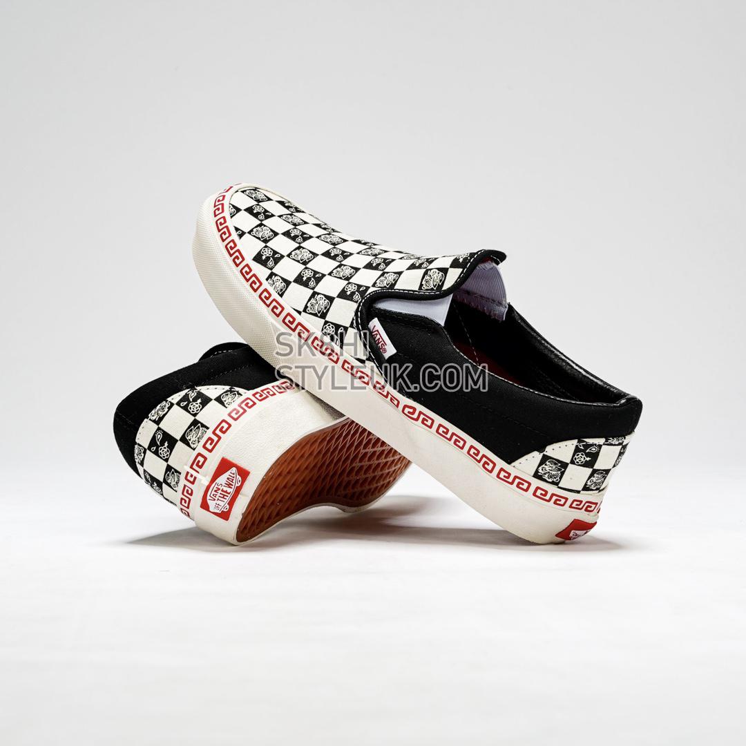 Vans Year Of The Rabbit Slip-On Checkerboard Mens Womens - Black/White VN0A5JLXBMA Shoes