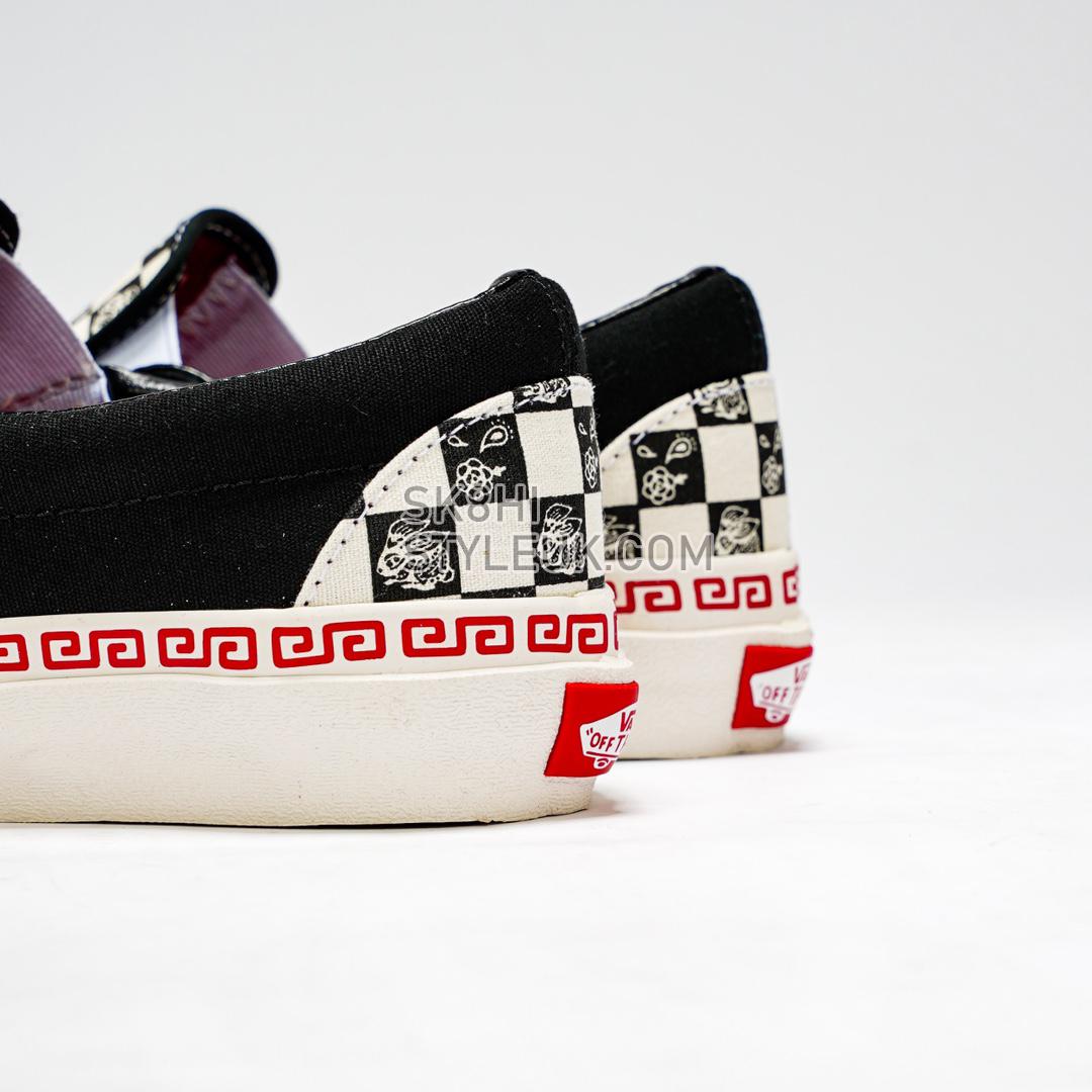 Vans Year Of The Rabbit Slip-On Checkerboard Mens Womens - Black/White VN0A5JLXBMA Shoes