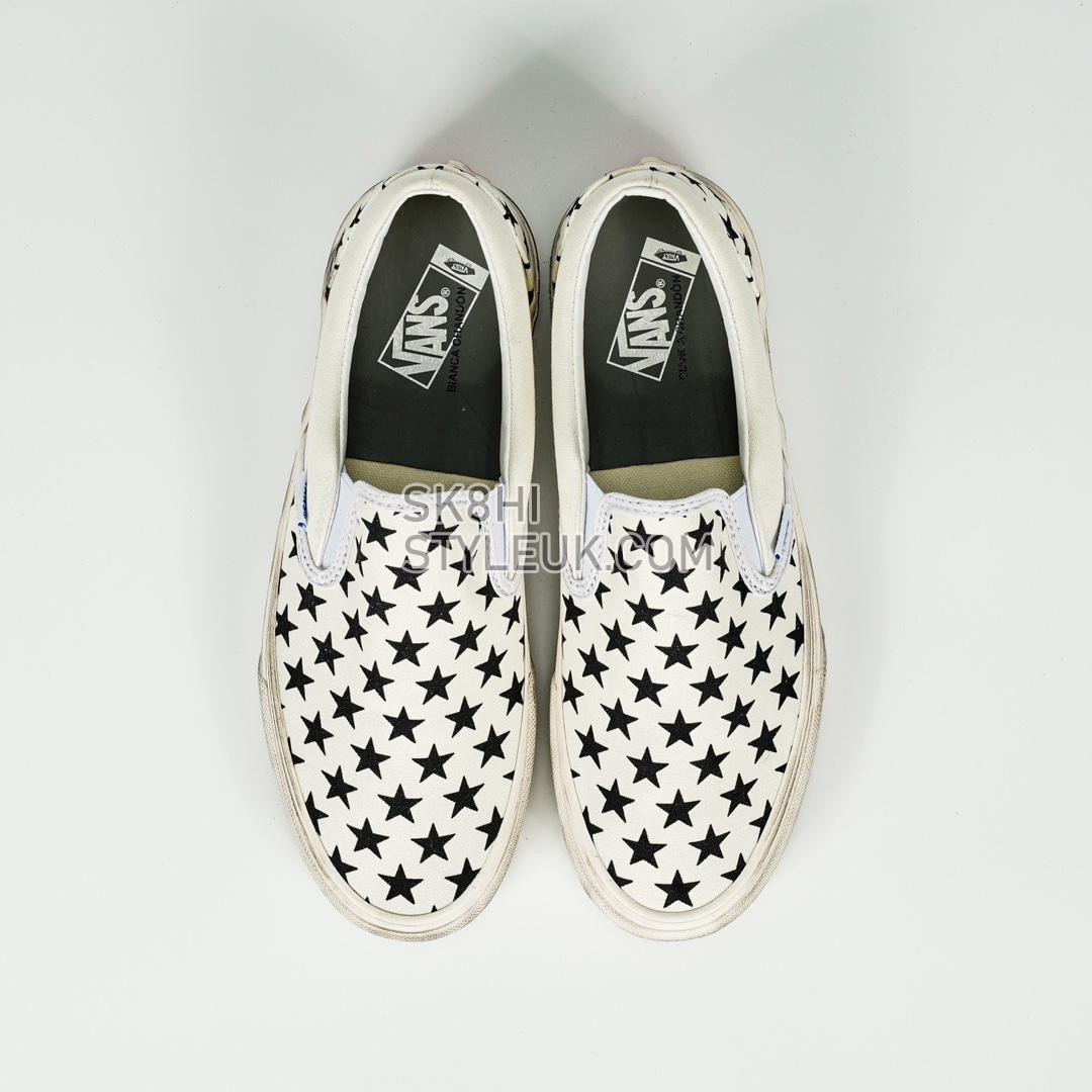 Vans Vault OG Slip-On LX Bianca Chandon Mens Womens - White/Black VN0A3QXYBA2 Shoes