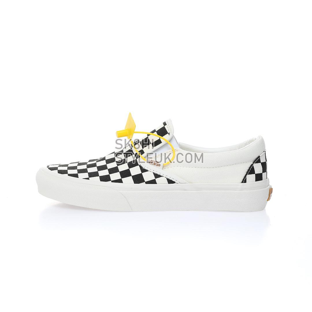 Vans Slip-On VR3 Checkerboard Mens Womens - Black/Marshmallow VN0007NC1KP Shoes