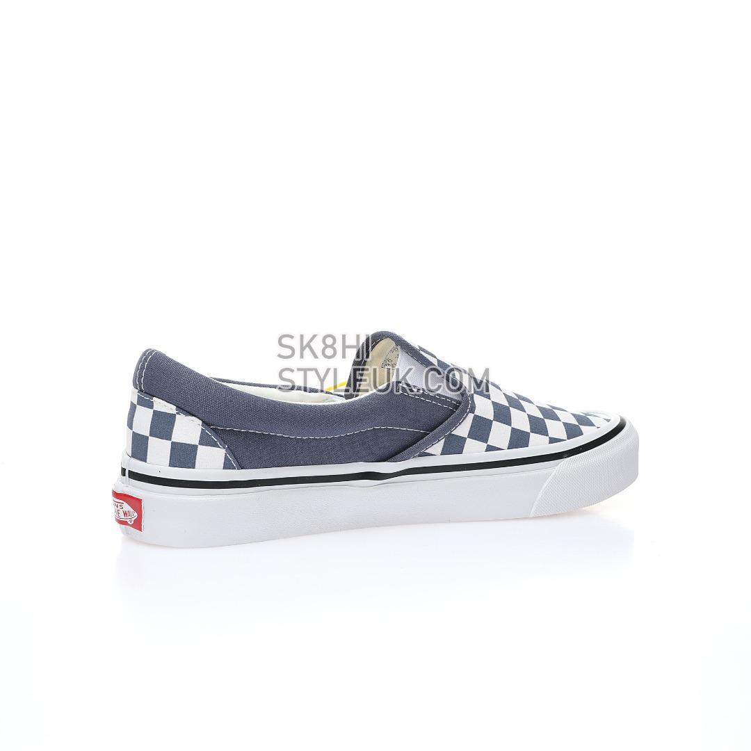 Vans Slip-On Checkerboard Mens Womens - Blue Granite/True White VN0A4U382P8 Shoes