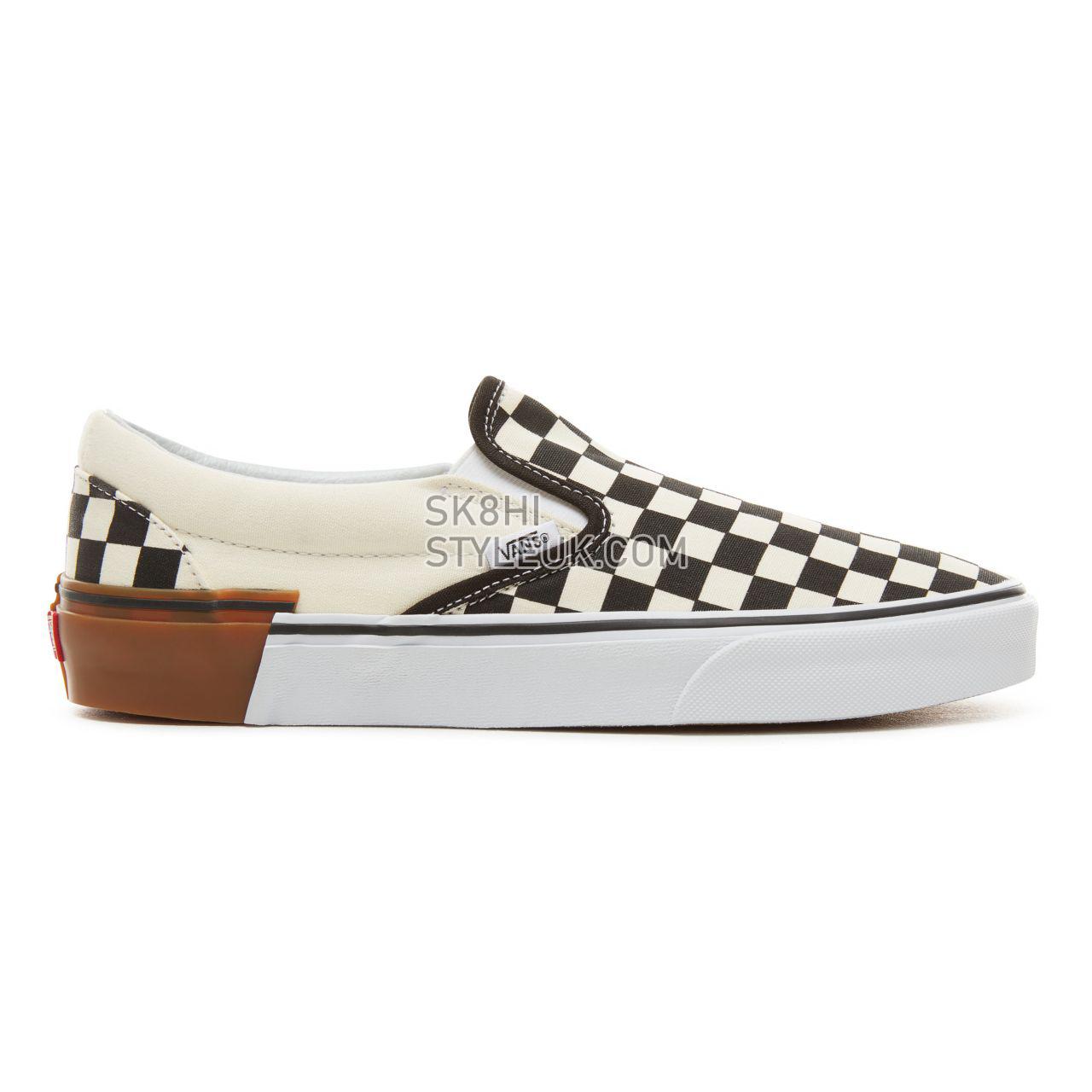 Vans Gum Block Classic Slip-On Classic Mens Womens - (Gum Block) Checkerboard VA38F7U58 Shoes