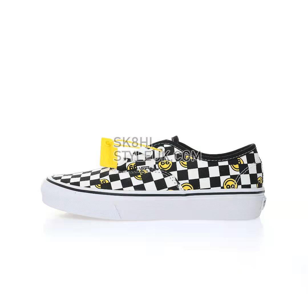 Vans Wallpaper Authentic Smiley Checkerboard Mens Womens - Black/White VN000EE3BP9 Shoes