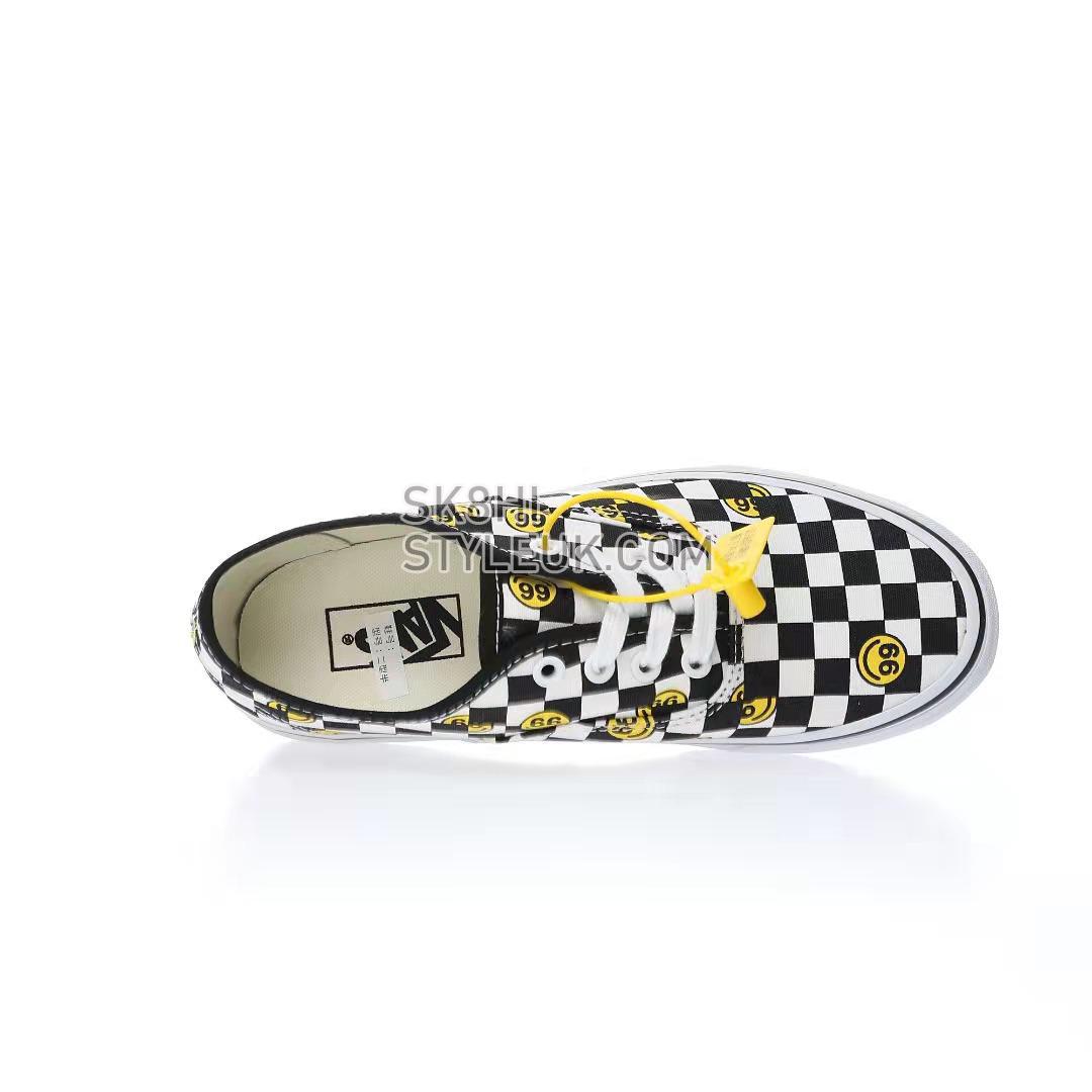 Vans Wallpaper Authentic Smiley Checkerboard Mens Womens - Black/White VN000EE3BP9 Shoes