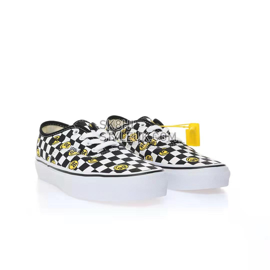 Vans Wallpaper Authentic Smiley Checkerboard Mens Womens - Black/White VN000EE3BP9 Shoes