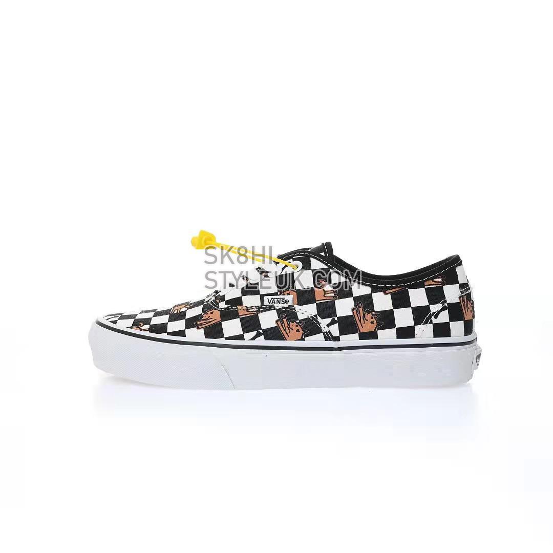 Vans Wallpaper Authentic Checkerboard Mens Womens - Black/White VN0A5KS9BP6 Shoes