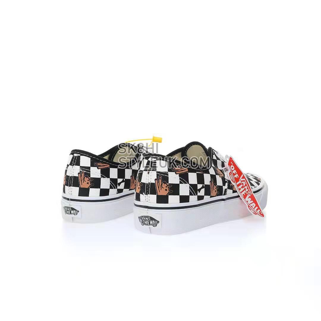 Vans Wallpaper Authentic Checkerboard Mens Womens - Black/White VN0A5KS9BP6 Shoes