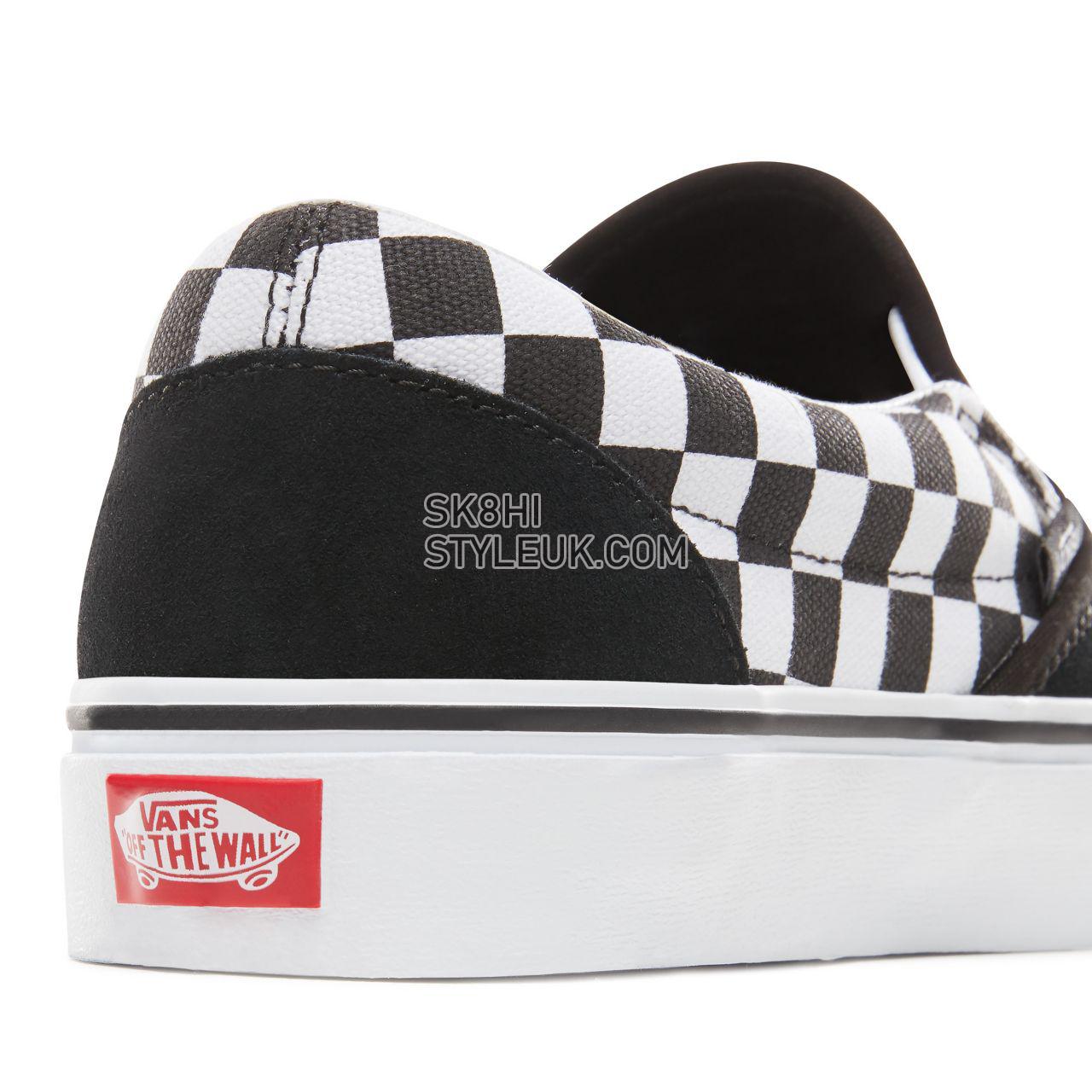 Vans Tiger Check Classic Slip-On Classic Mens Womens - (Tiger Check) Black/True White VA3UT7SJX Shoes