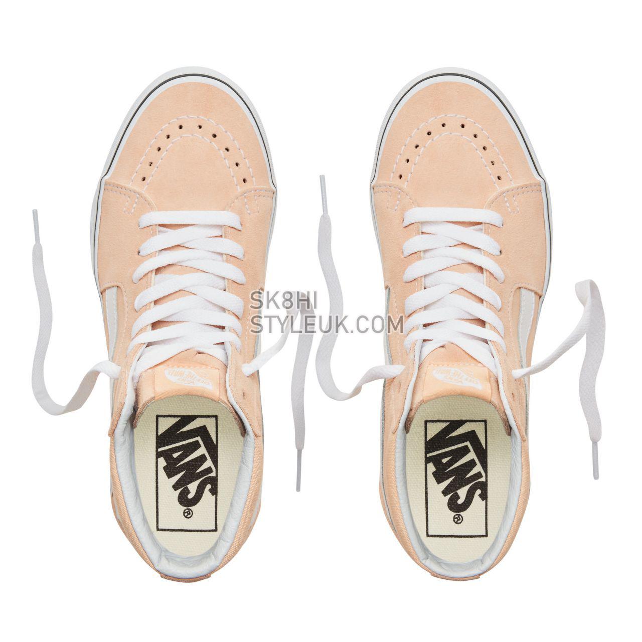 Vans Color Theory Sk8-Hi Classic (Unisex) Mens Womens - Bleached Apricot/True White VA38GEU5Y Shoes