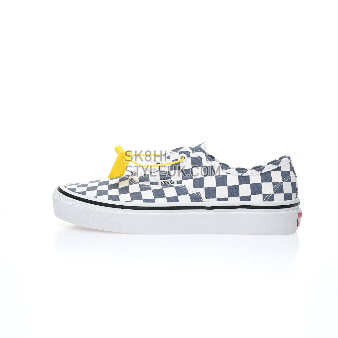 Vans Authentic 44 DX Anaheim Factory Checkerboard Mens Womens - Blue/White VN0A7Q5CBM7-1 Shoes