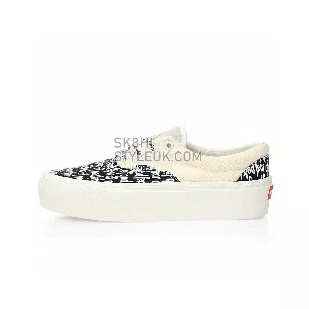 Fear of God x Vans Era 95 DX Mens Womens - Marshmallow/Black/Print VN0A3MQ5PZP Shoes