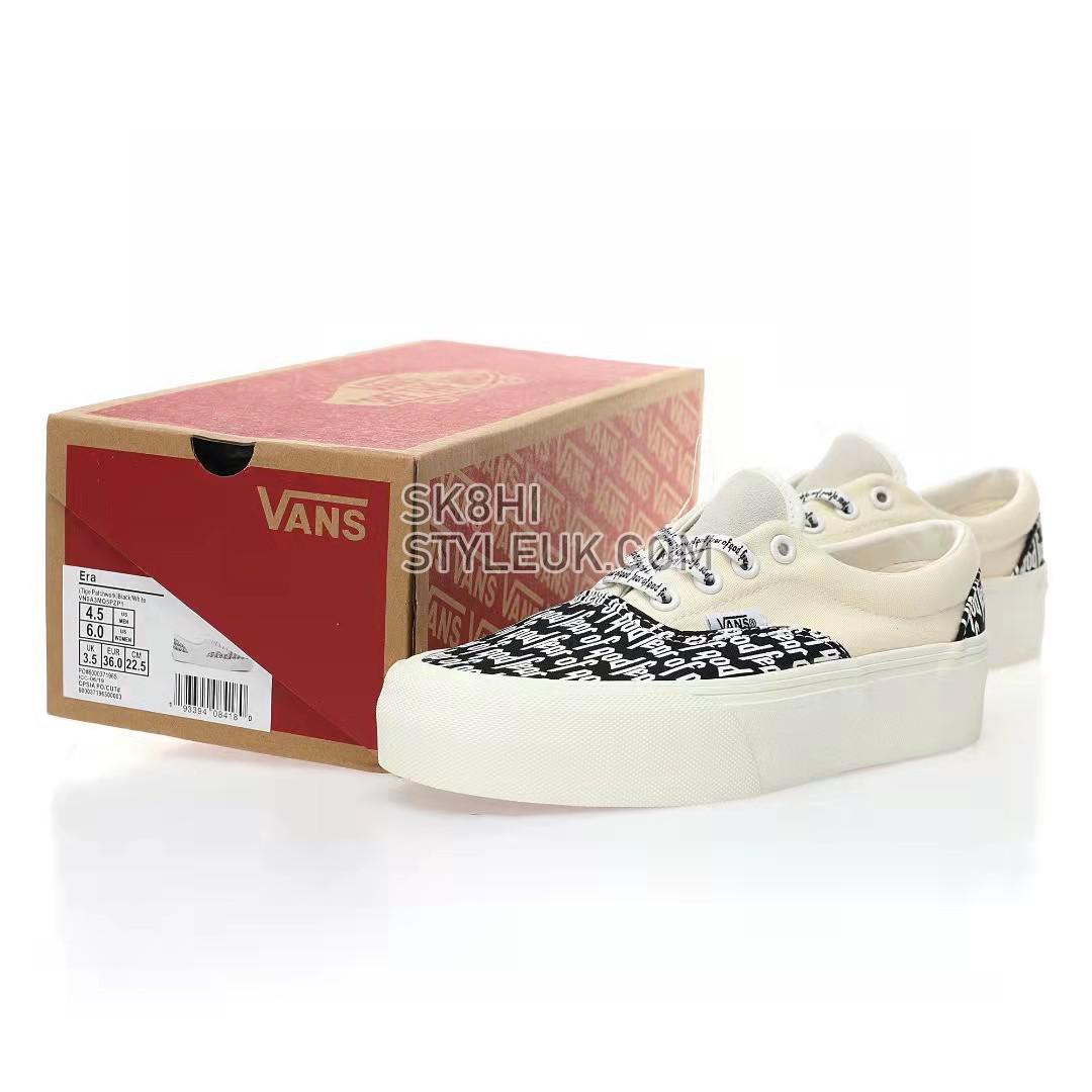 Fear of God x Vans Era 95 DX Mens Womens - Marshmallow/Black/Print VN0A3MQ5PZP Shoes