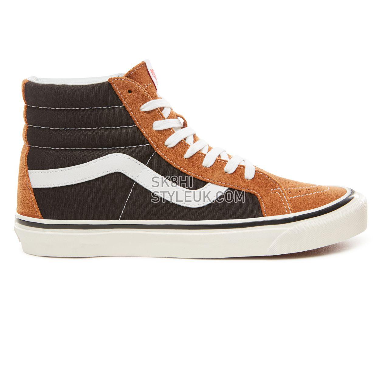 Vans Anaheim Factory Sk8-Hi 38 Dx Classic Mens Womens - (Anaheim Factory) Og Hart Brown/Og Black VN0A38GFUQ2 Shoes