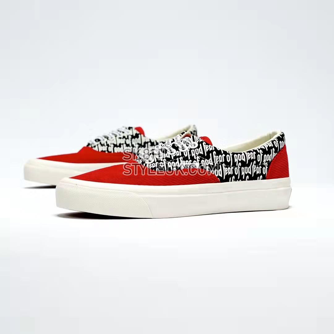 Fear of God x Vans Era 95 DX Mens Womens - Collection 2 Red/Corduroy/Print VN0A3MQ5PZQ Shoes