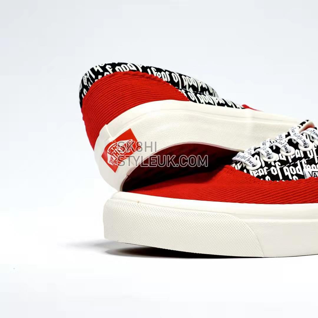 Fear of God x Vans Era 95 DX Mens Womens - Collection 2 Red/Corduroy/Print VN0A3MQ5PZQ Shoes