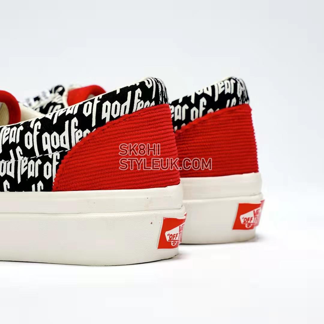 Fear of God x Vans Era 95 DX Mens Womens - Collection 2 Red/Corduroy/Print VN0A3MQ5PZQ Shoes