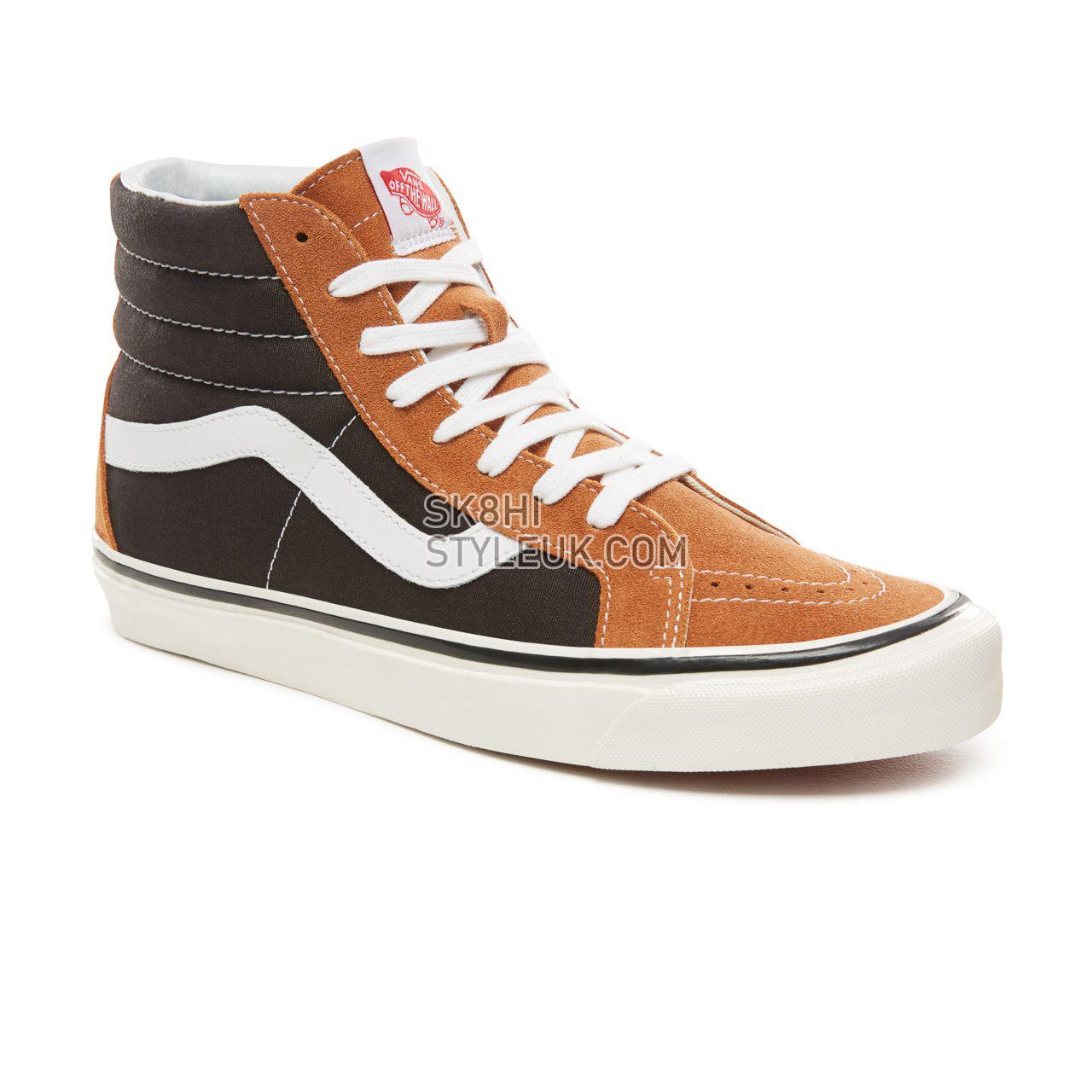 Vans Anaheim Factory Sk8-Hi 38 Dx Classic Mens Womens - (Anaheim Factory) Og Hart Brown/Og Black VN0A38GFUQ2 Shoes